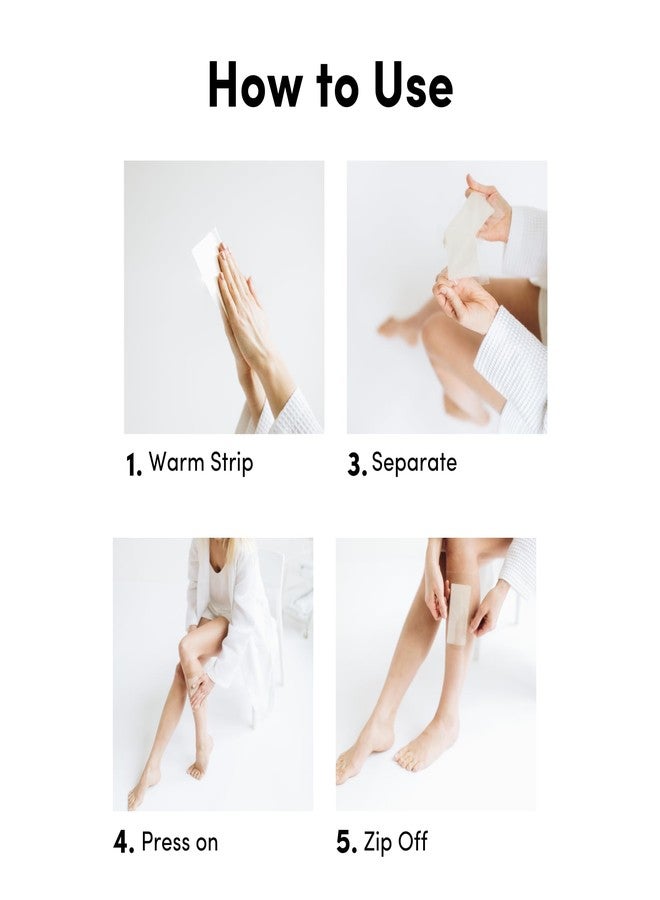 Persian Multi-Zone Wax Strips | 4 Sizes, 60 Strips | Pre-Lined for Face, Legs, Body, Bikini & Underarms | Hair Removal Waxing Kit with Aftercare Oil | Easy, Ready-to-Use | All-Natural Ingredients - Image 5